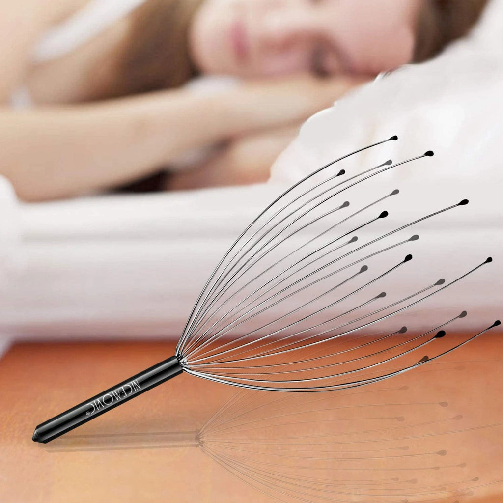 2 Pack Head Massager 20 Fingers Scalp Scratcher Stress Relief Hair Growth Gifts