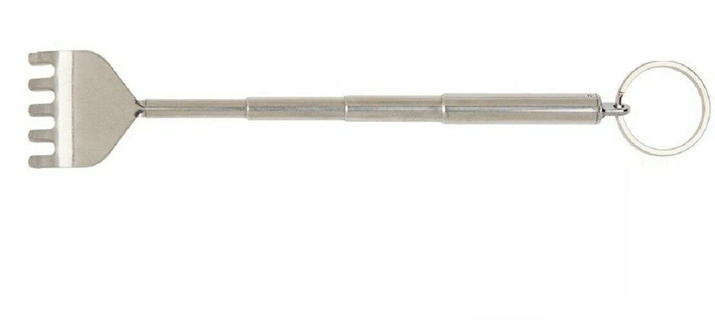 Mini Extendable Metal Back Scratcher Keyring Keychain Pocket stocking filler