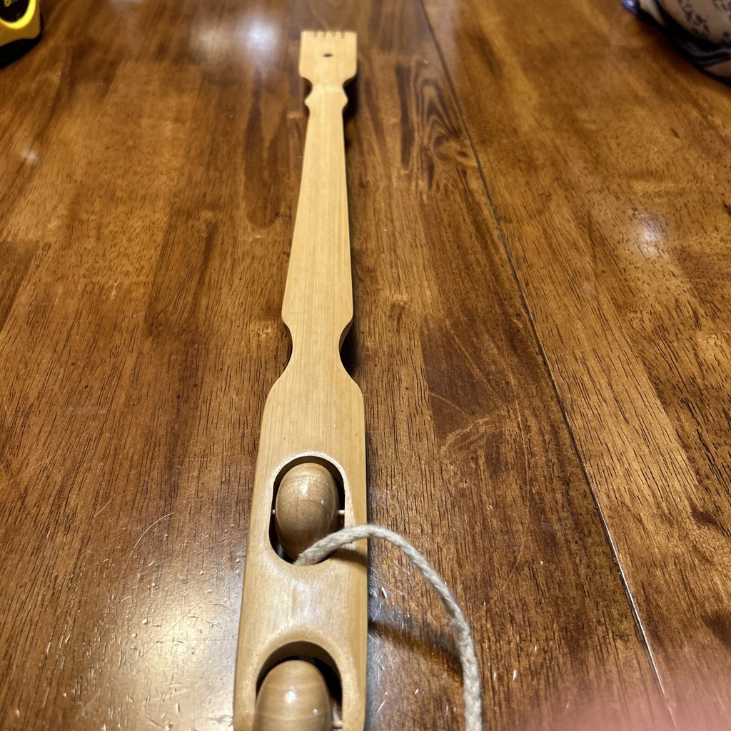 Bamboo Back Scratcher and Body Roller Massager 2 in 1