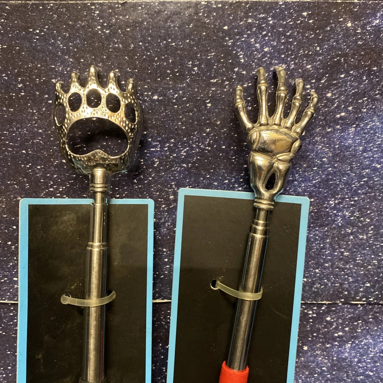 Lot of 2 NuvoMed Extendable Back Scratchers - Black & Red