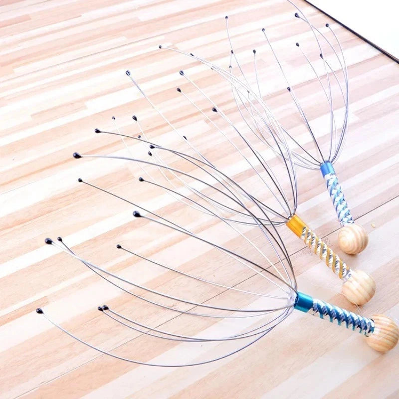 Head Massager Scratcher Neck Massage Scalp Relax Calm Stress Relief Octopus