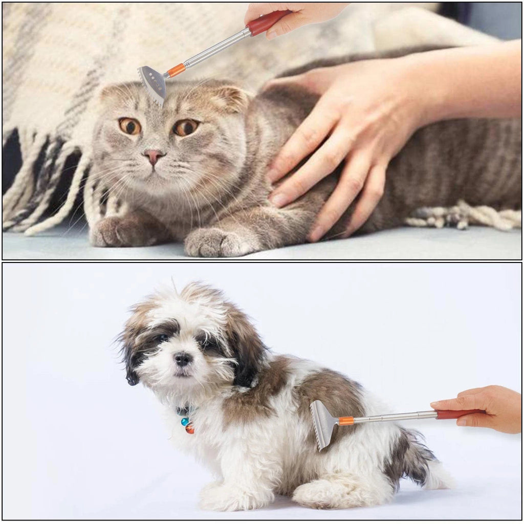 Back Scratcher with 2Pcs Wide Detachable Heads, Telescopic Back Scratcher for...