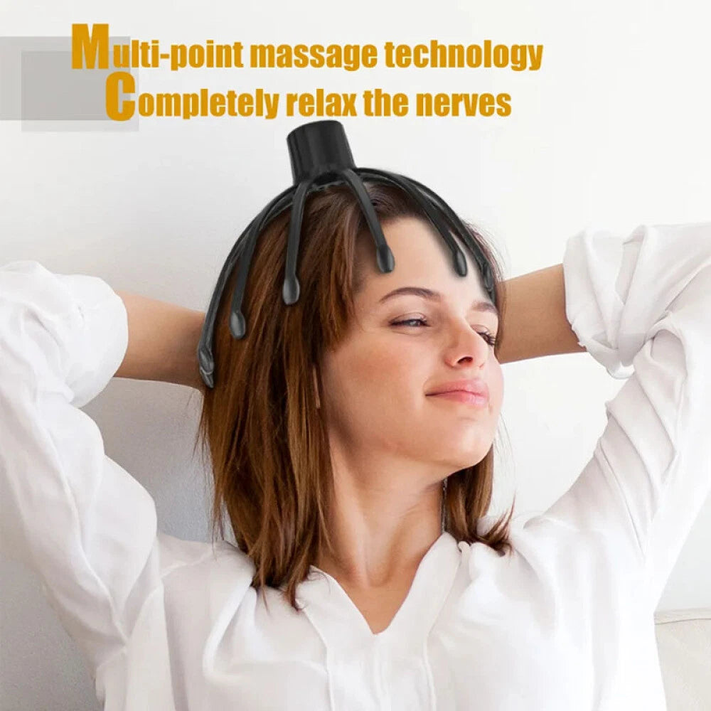 Electric Octopus Claw Scalp Massager Cordless Head Scratcher for Stress Relax US