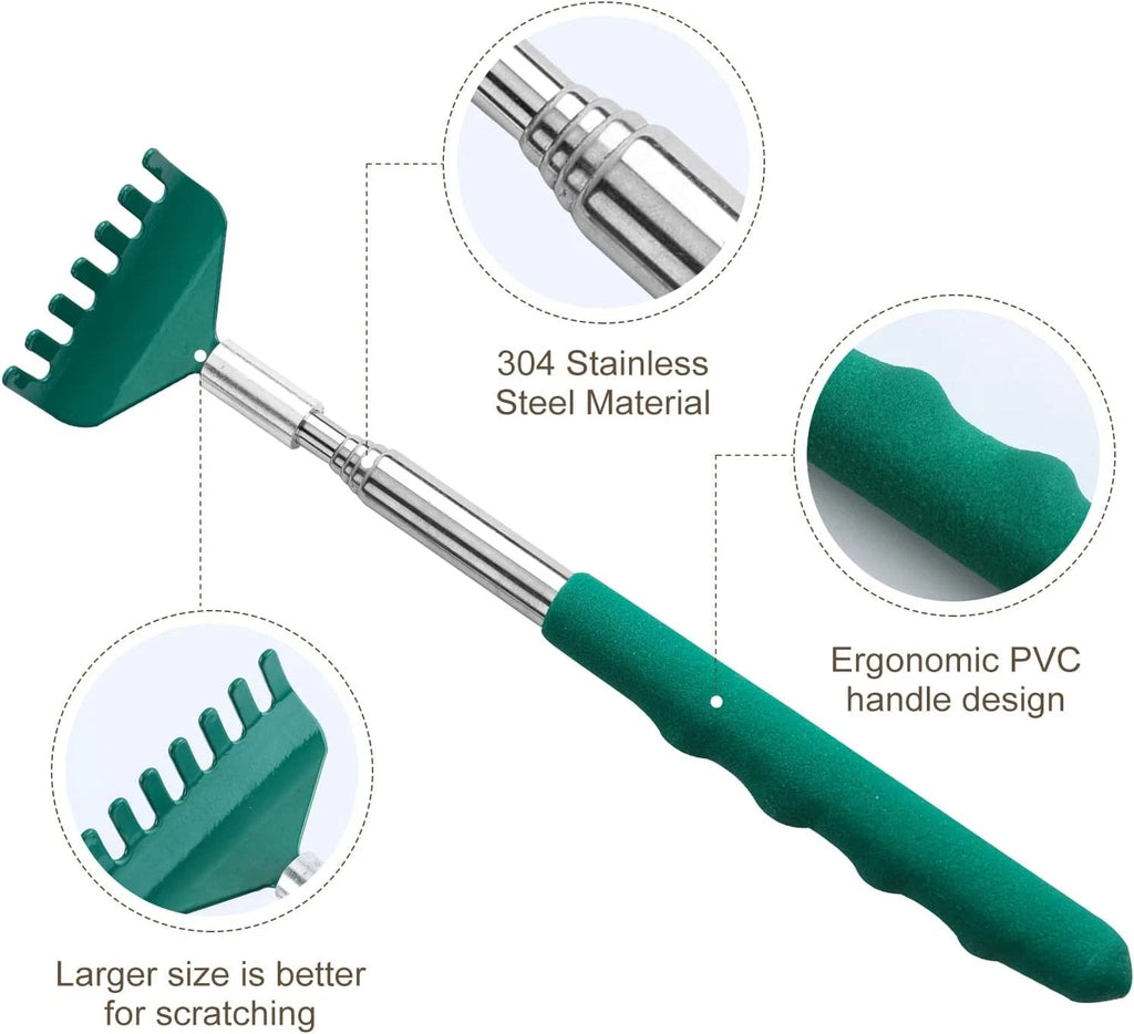 3 Pack Extendable Back Scratcher, Portable Telescoping Back Scratchers