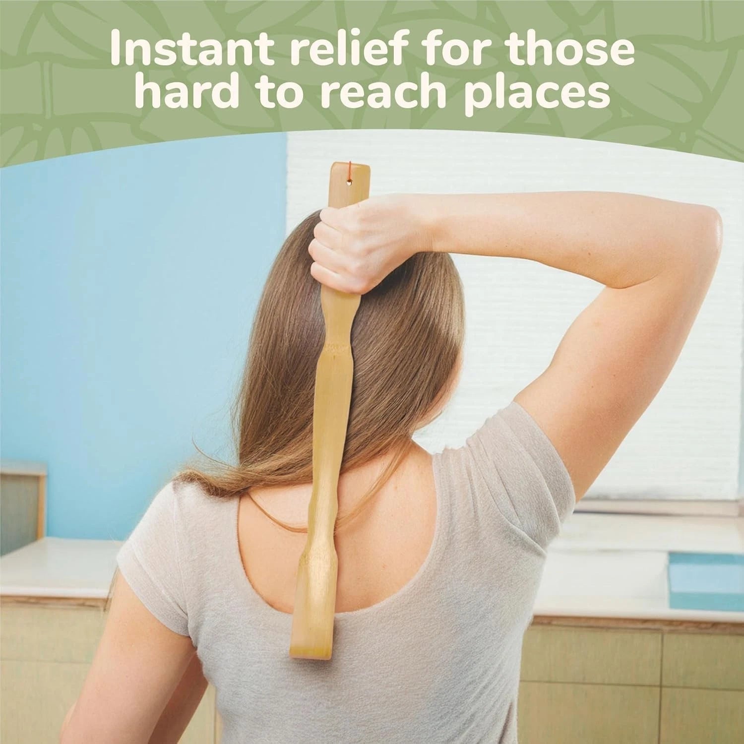 4-Piece Bamboo Back Scratcher Set: 3 Standard & 1 Travel Size for Itching Relief
