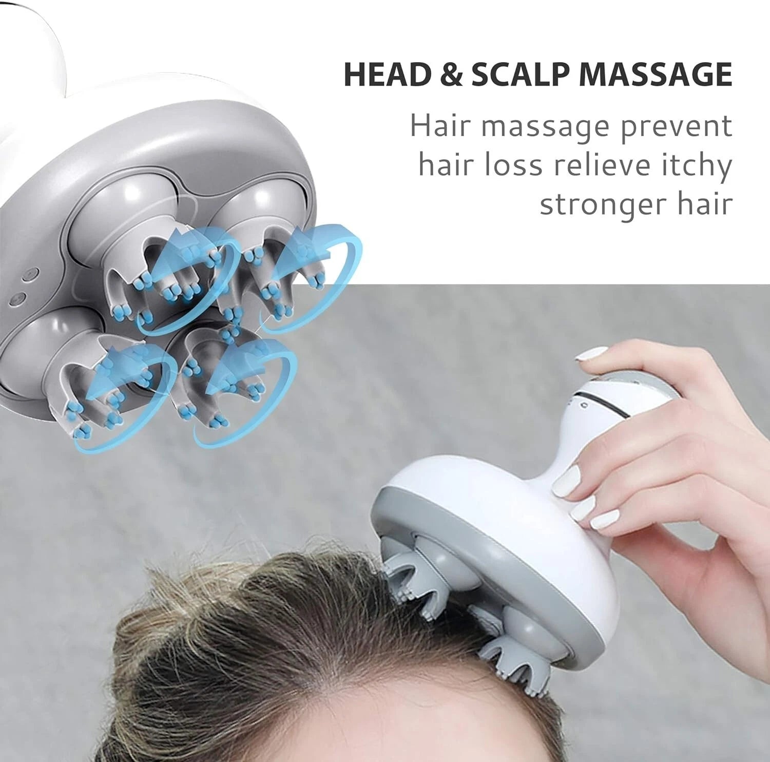 COMFIER Electric Cordless Hair Scalp Massager with Kneading 84 Massage Nodes