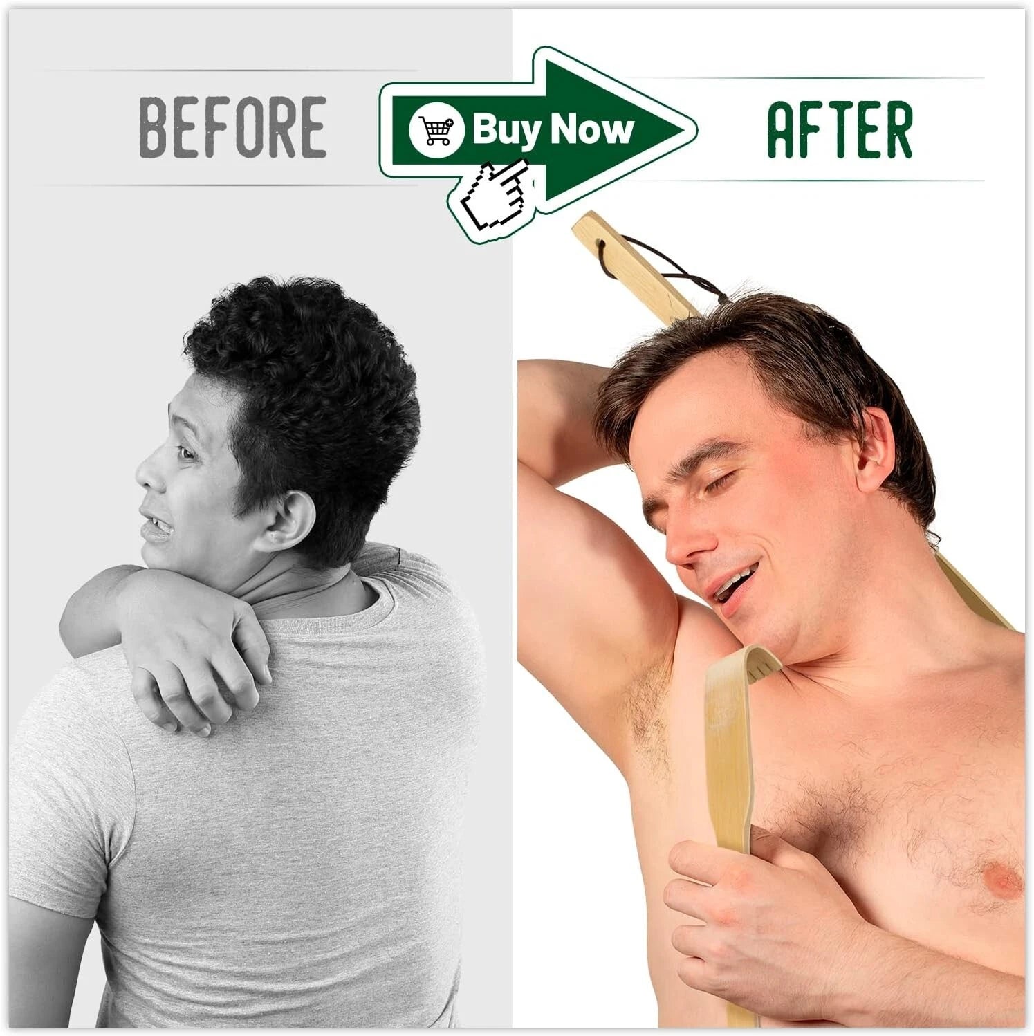 Natural Bamboo Back Scratcher Set - Thoughtful Gift for Instant Itch Relief