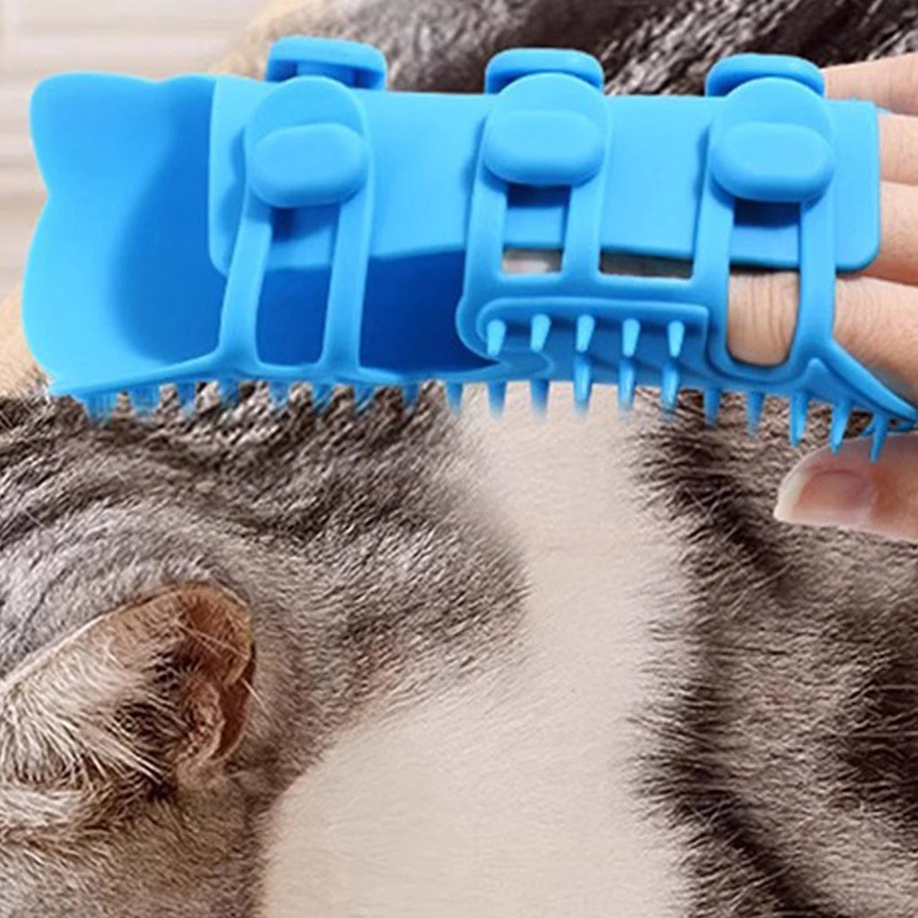 1x Cat Pet Self Groomer Brush Wall Corner Grooming Massage Comb Toy Adjustable