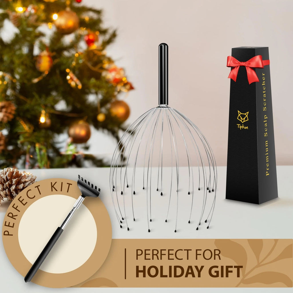 Head Massager 28 Fingers Scalp Massager Head Scratcher, Back Massage Back Scr...