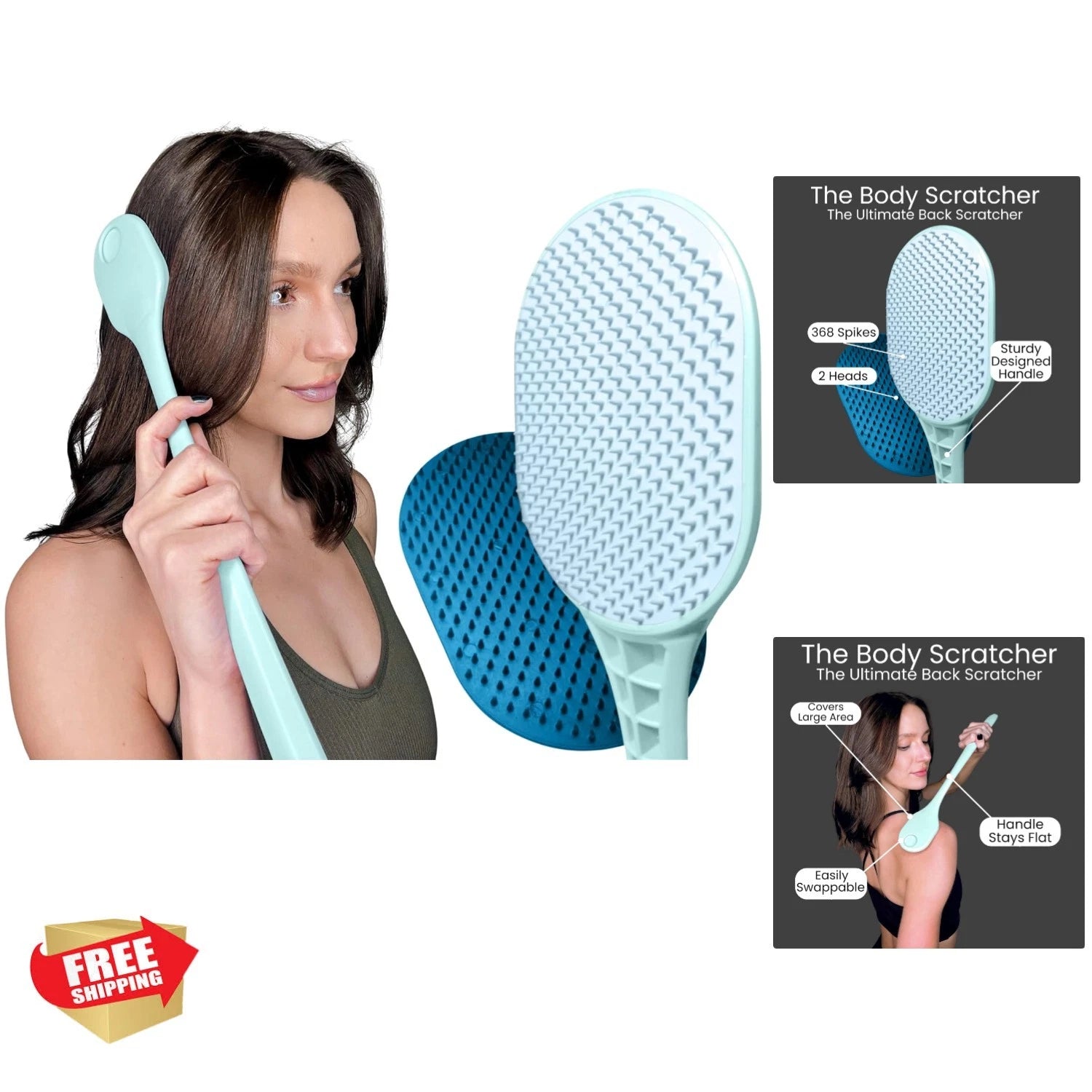 The Ultimate Back Scratcher, Scalp Massager, Back Massager & Exfoliator Large...