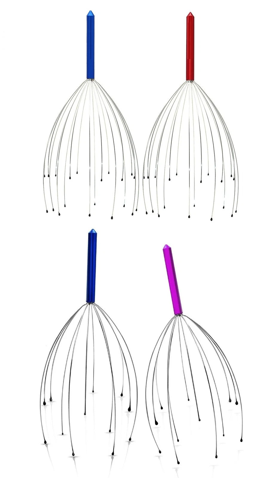 Head Scalp Massager Scratcher 2 Pack Body Relaxing Stress Relief Hair