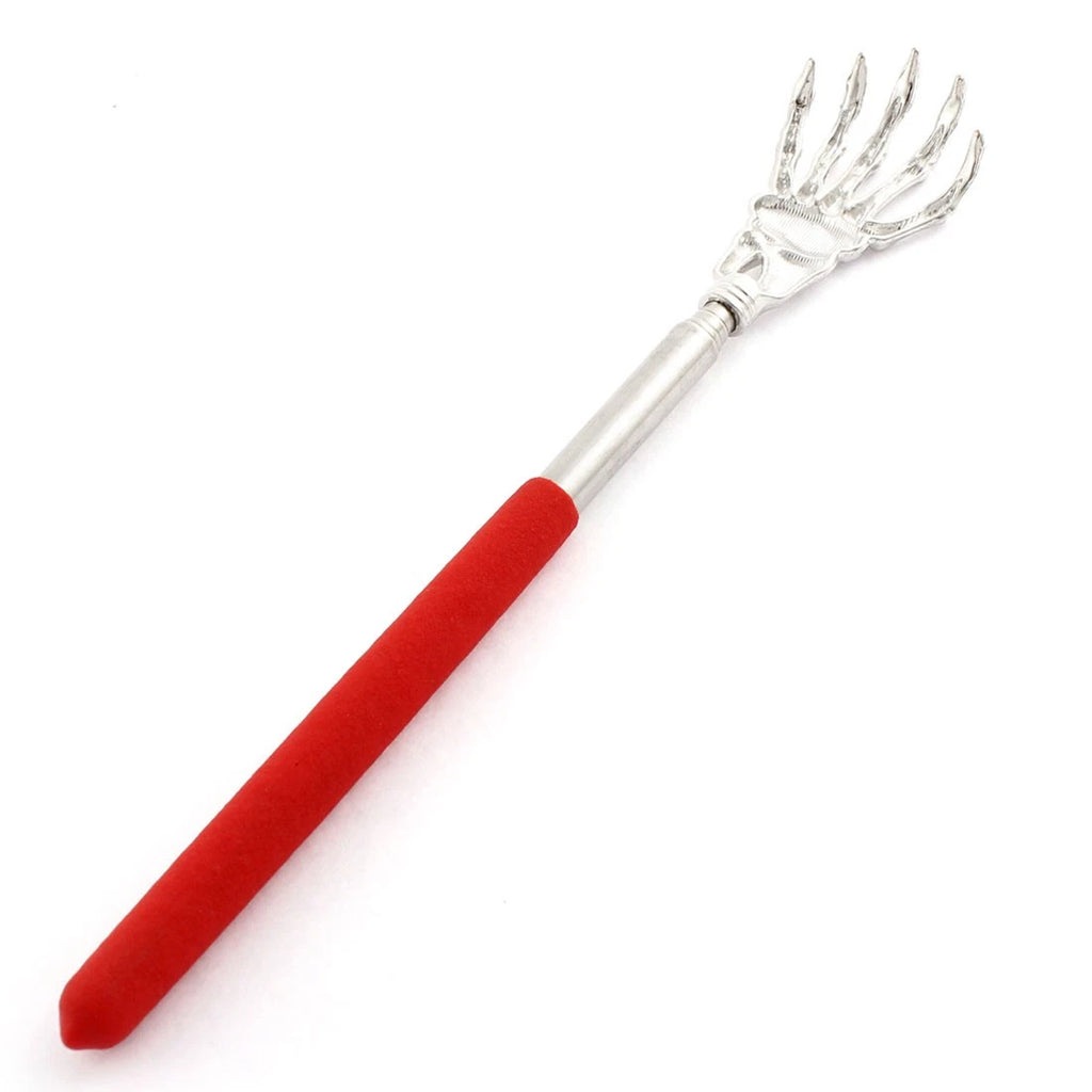 Office Skeleton Hand Telescopic Portable Extendable Back Scratcher Red
