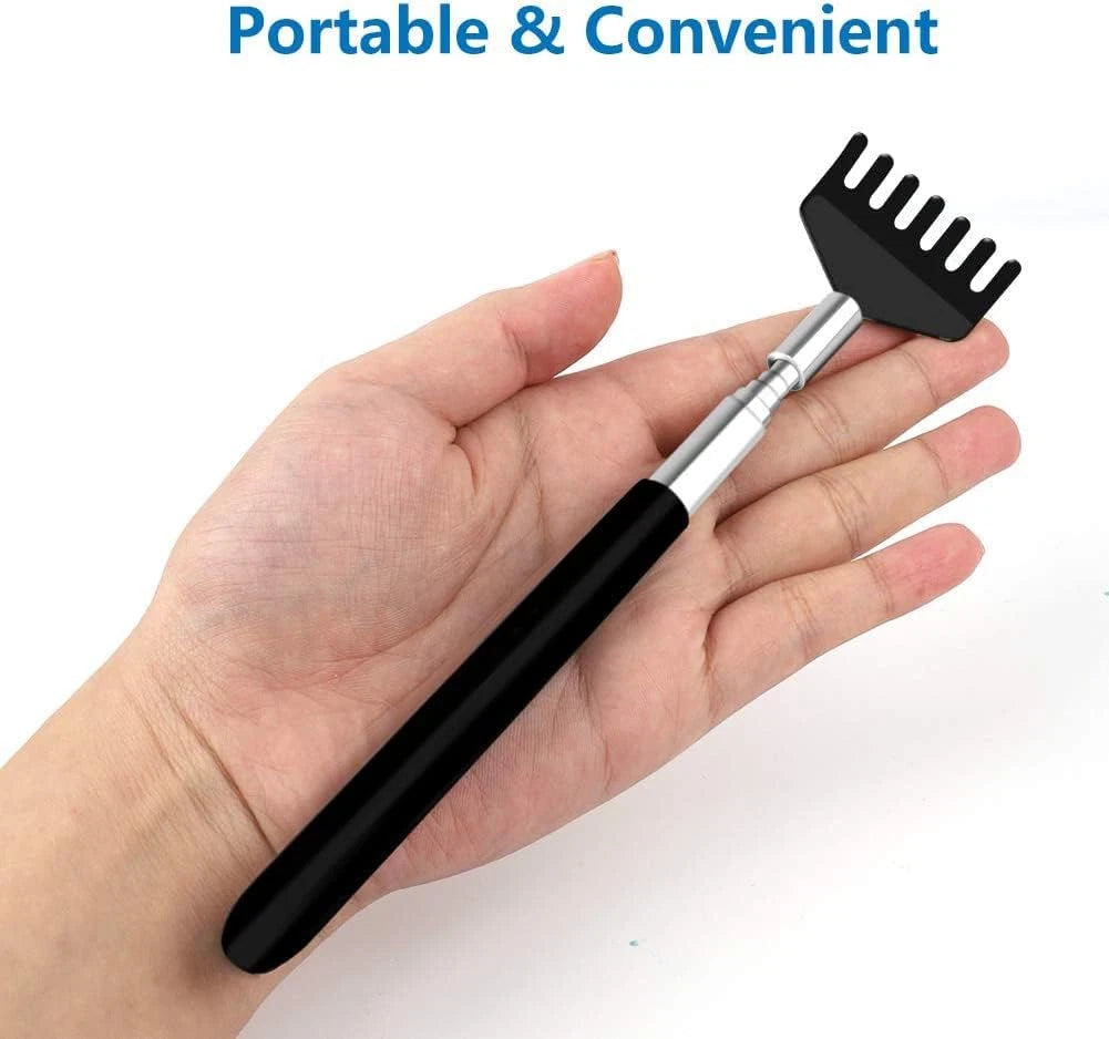 6 Pack Extendable Back Scratcher - Portable Telescoping Metal Back Scratchers/Ha