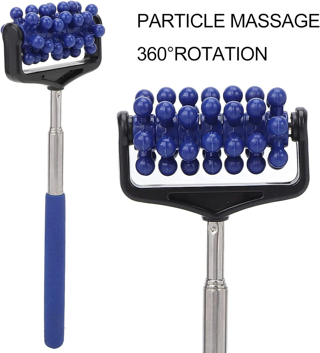 3 PACK Extendable Stainless Steel Telescoping Back ROLLER Scratcher Massager
