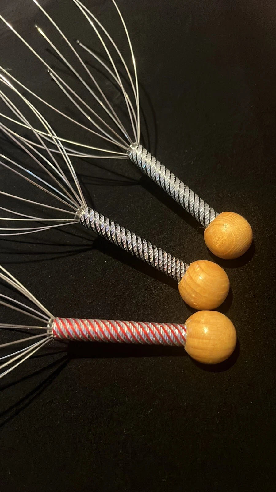 2 Pack Head Massager Head Scratcher 20 Fingers Scalp Massager, Handheld Head Mas