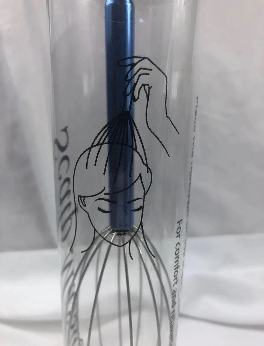 Head & Scalp Massager - New Metallic Blue Head Scratcher Relaxer Massager