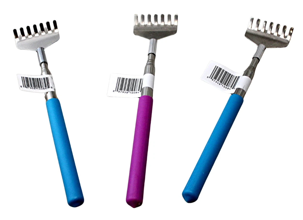 6 Pack Telescopic Back Scratcher – Extends 8" to 26.75", Compact & Lightweight