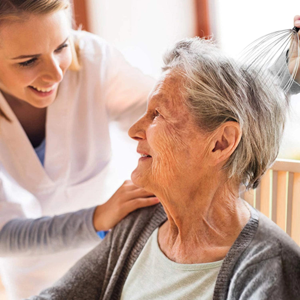 2 Pack Head Massager 20 Fingers Scalp Scratcher Stress Relief Hair Growth Gifts