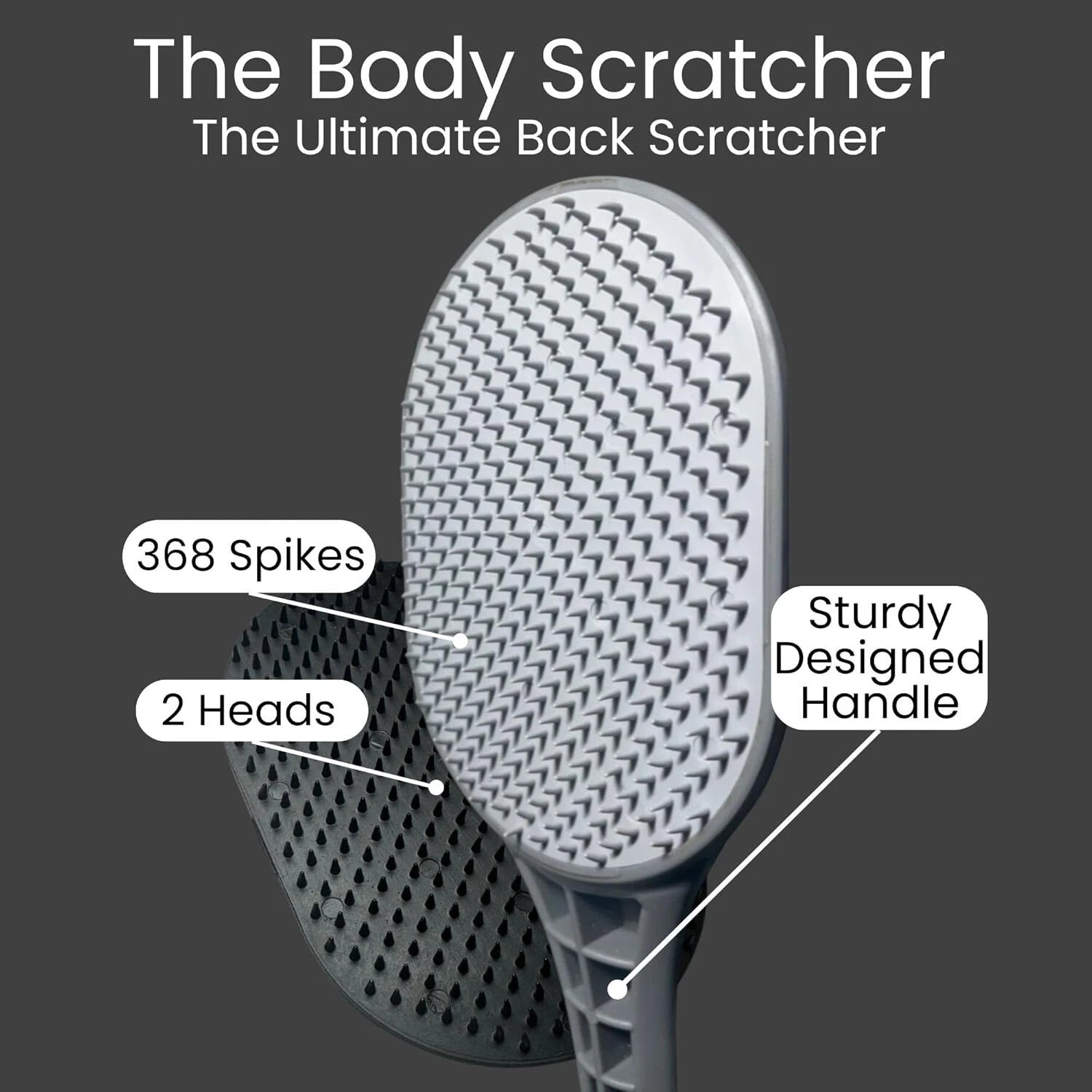 Ergonomic Back Scratcher and Scalp Massager—Gentle Exfoliator for All Skin Types