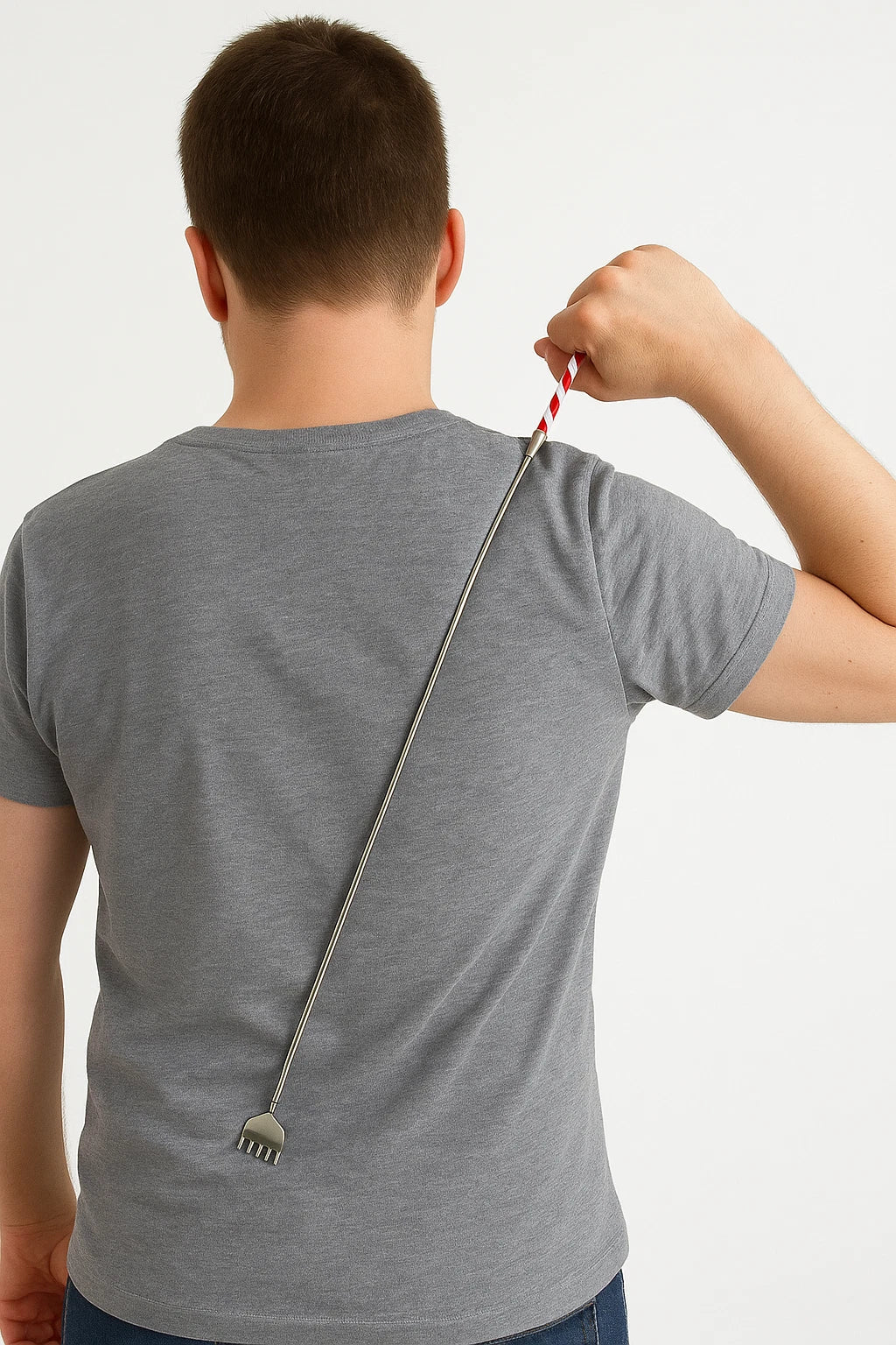 3 Pack Stainless Steel Telescoping Back Scratcher with Pocket Clip Assorted