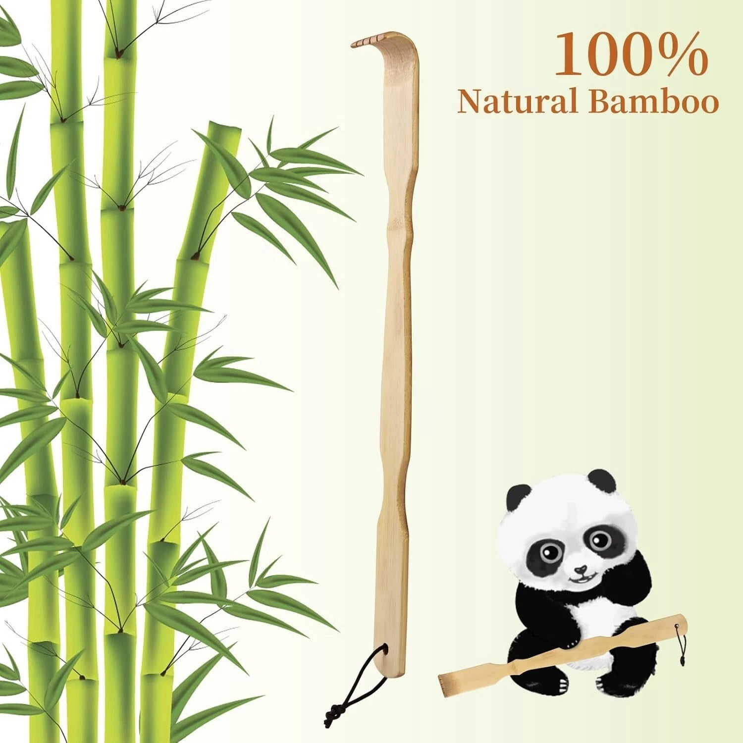 Omszte Bamboo Back Scratcher,100% Natural Bamboo Back Scratchers for Itching ...