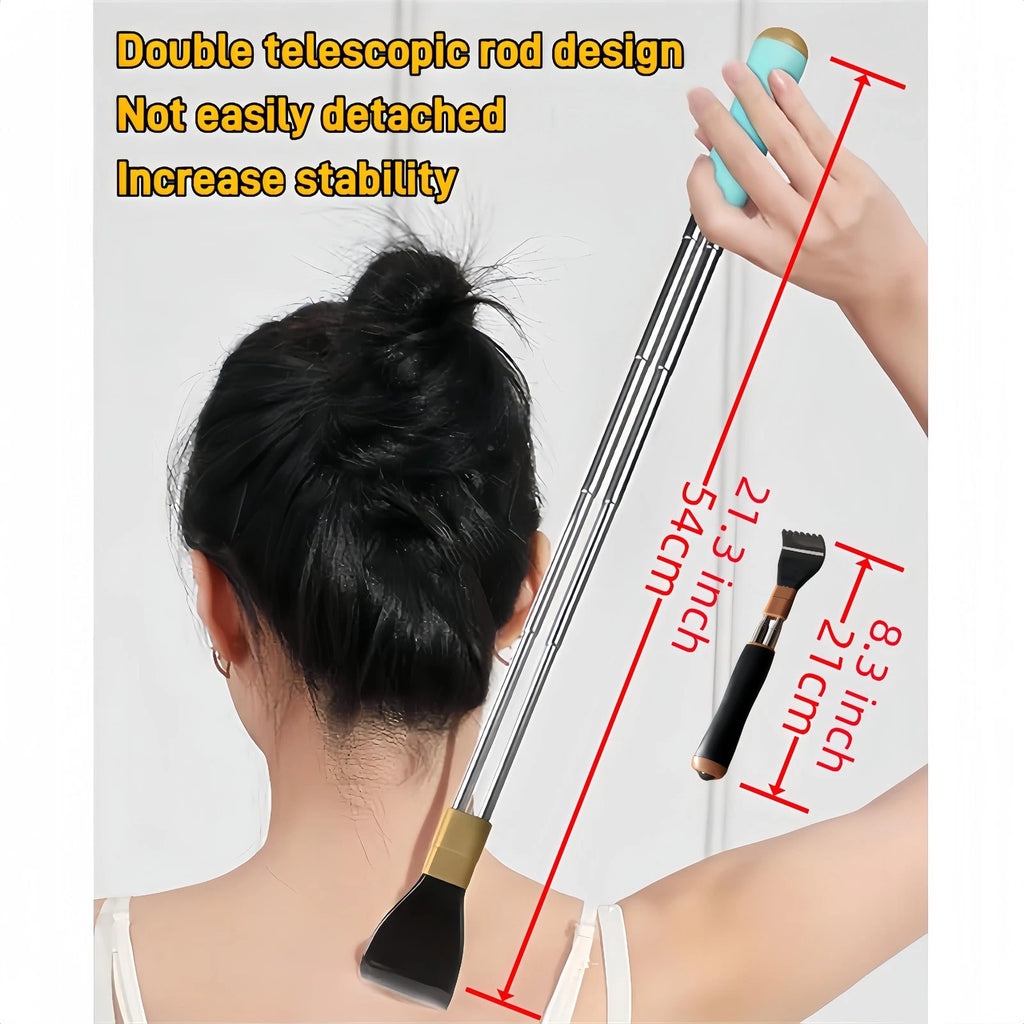 Portable Extendable Double-Pole Back Scratcher（8.3-21.3in），Hand Massager for ...