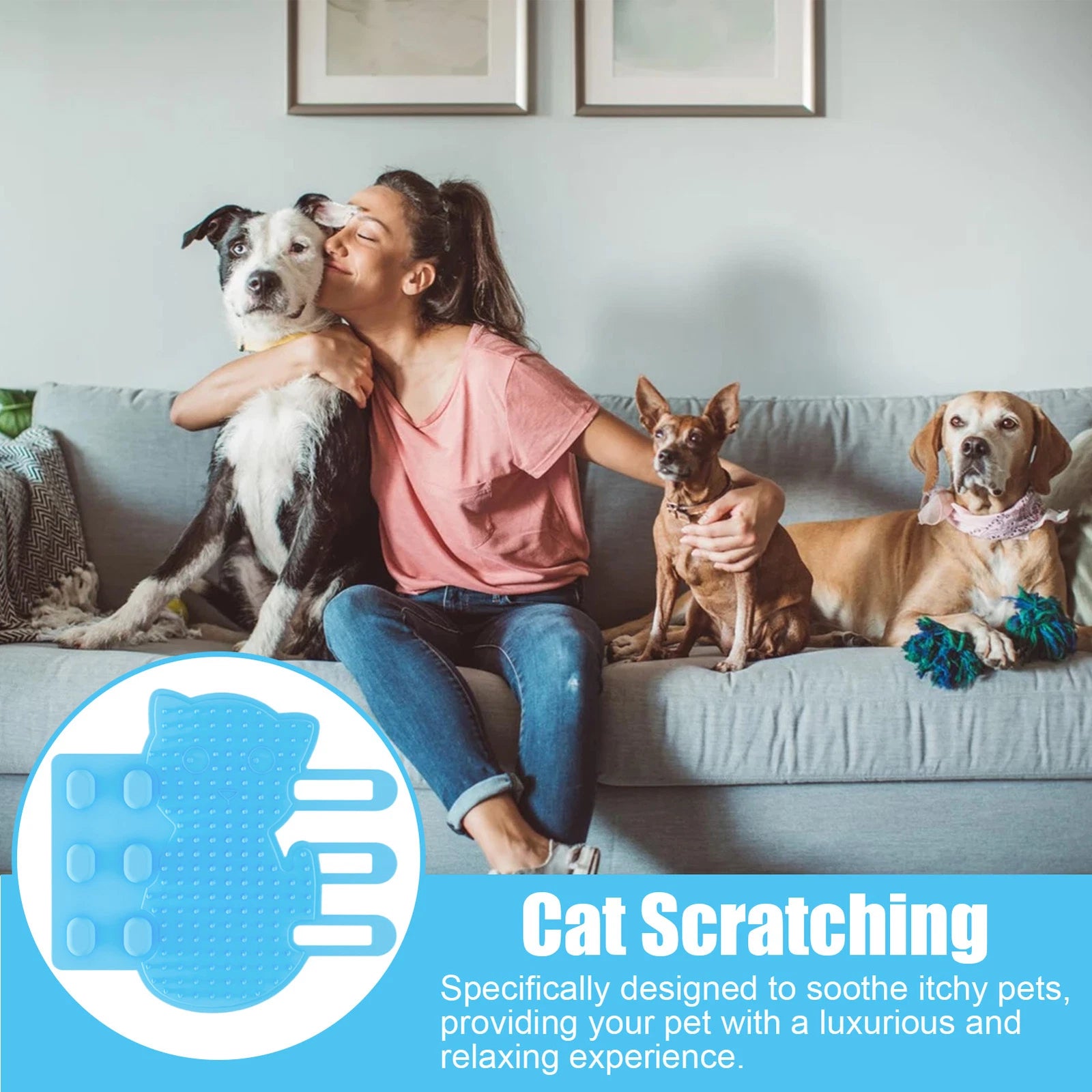 1x Cat Pet Self Groomer Brush Wall Corner Grooming Massage Comb Toy Adjustable