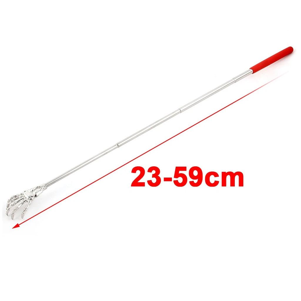 Office Skeleton Hand Telescopic Portable Extendable Back Scratcher Red