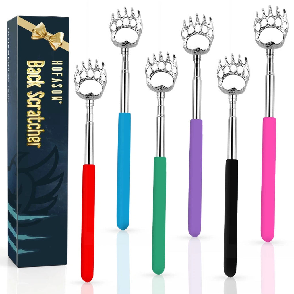 6 Pack Extendable Back Scratcher Portable Telescoping Metal Back Scratcher