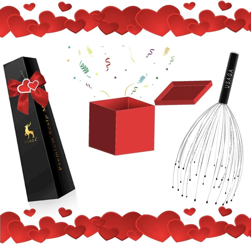 USAGA 36 Fingers Head Massager Scalp Massager Head Scratcher for Head Body Relax