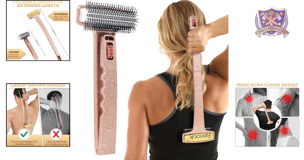 Extendable Back Scratcher Auto- Full Body Itch Relief Foldable