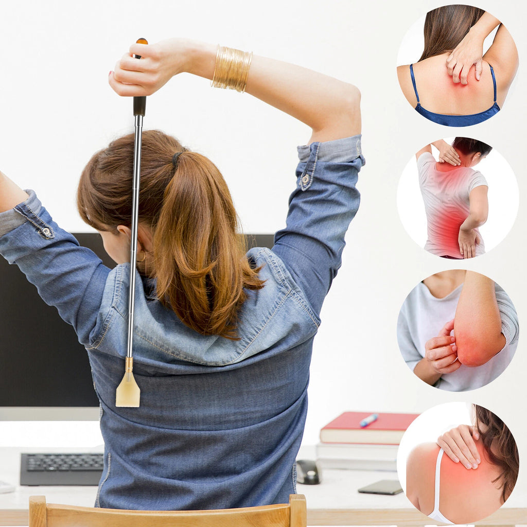 Extendable Back Scratcher, Relieve Itching Tool, Acupoint Massager for Men Women