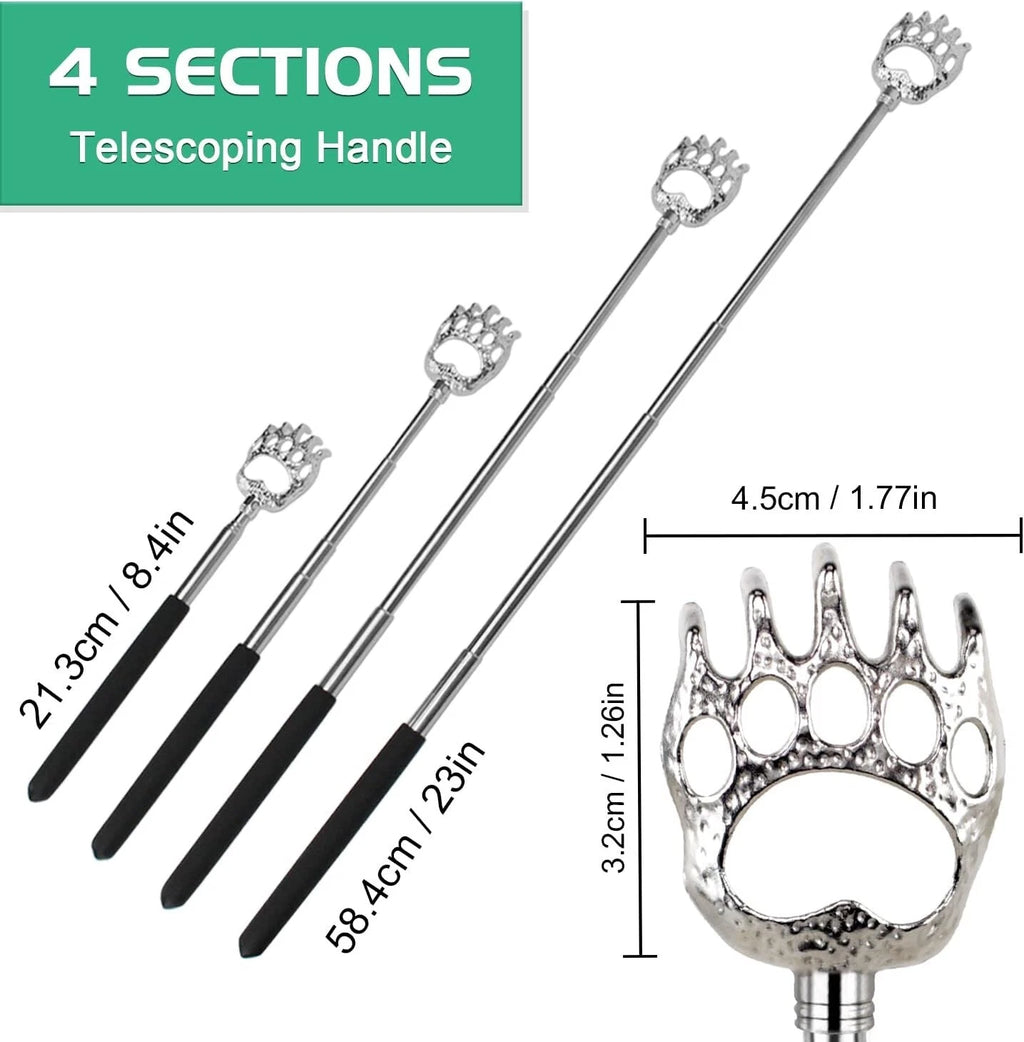 3 Pack Back Scratcher Telescoping Handle Back Massaging Men Women Best Gift
