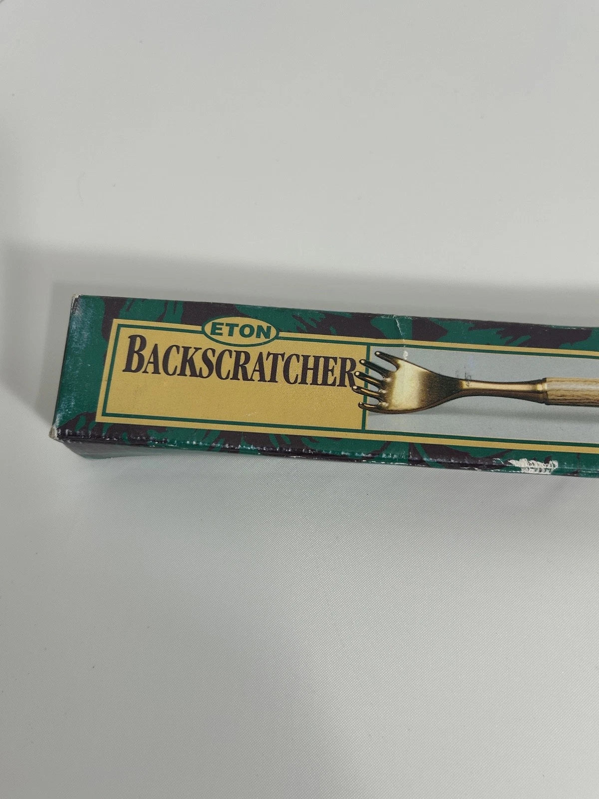 NEW Vintage Eton BACK SCRATCHER Brass w/ Hand Wooden Handle 19" Screw on Handle