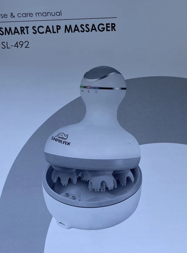 LATME Scalp Massager with 4 Replacement Massage Heads Portable Head Scratcher...