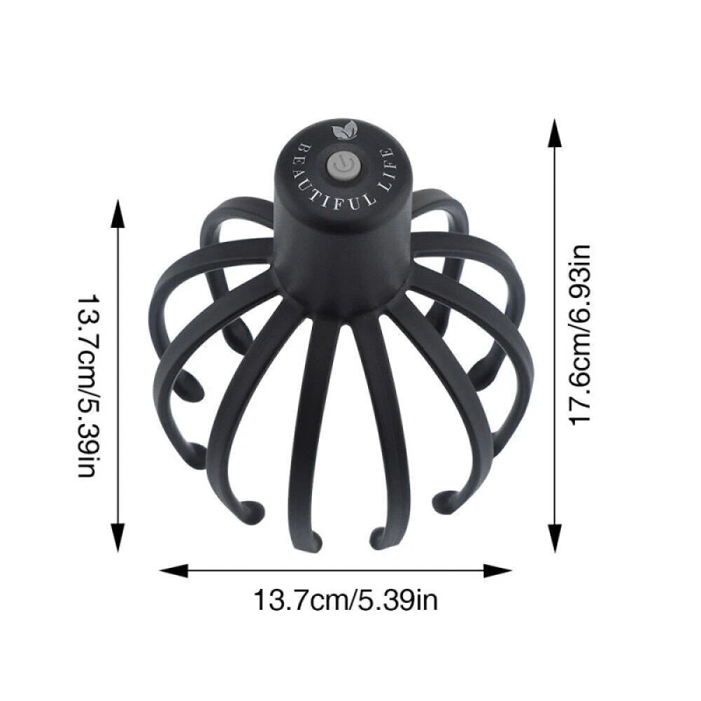 Electric Octopus Claw Scalp Massager Cordless Head Scratcher for Stress Relax US