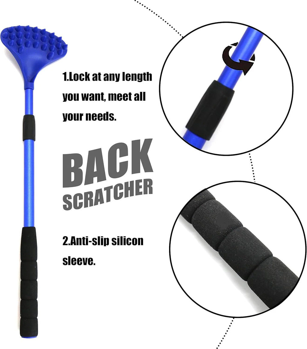 2 Pack Back Scratcher for Women Men Extendable with Strong ABS Massage Head, 21I