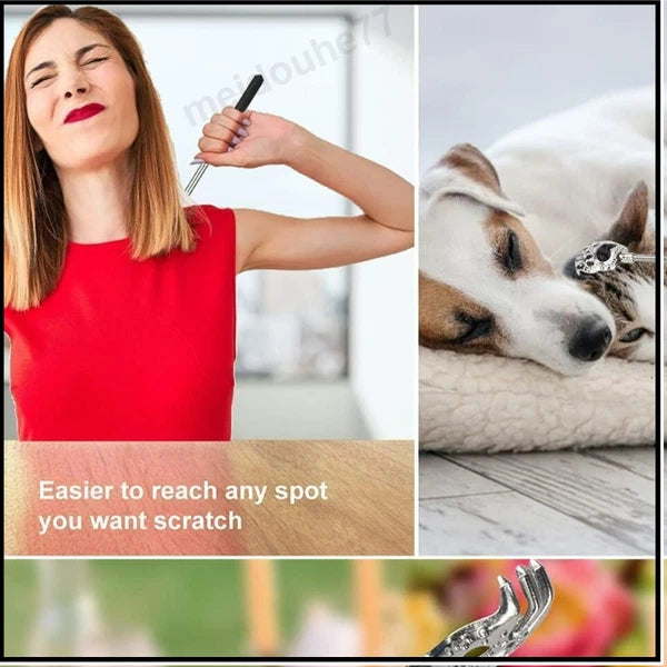 3PCS Bear Claw Telescopic Back Scratcher Metal Back Extendable Massager Gift