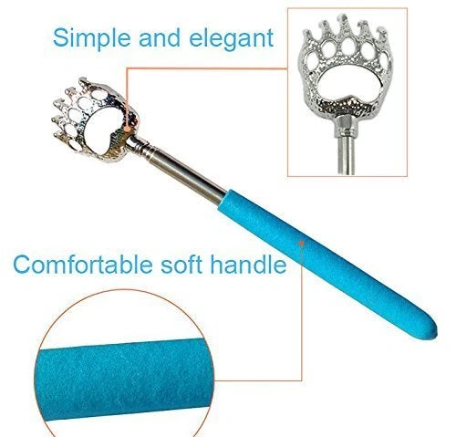 4Pack Extendable Bear Claw Telescoping Back Scratcher Metal Retractable Massager