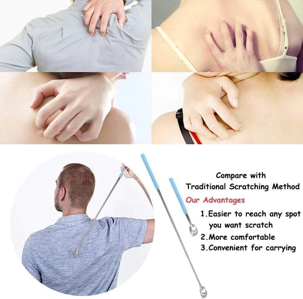 Blue Bear Claw Telescopic Back Scratcher with Durable Grip - Gift Ready