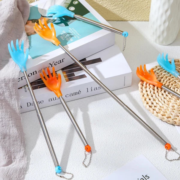 100 Pcs Extendable Back Scratcher Bulk Hand Shaped Retractable Scratcher Tele...