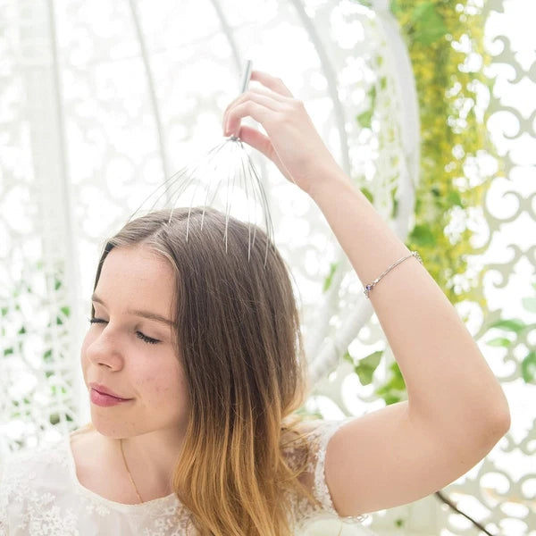 USAGA Head Massager Scalp Massager 20 Fingers Head Scratcher for Scalp Body R...