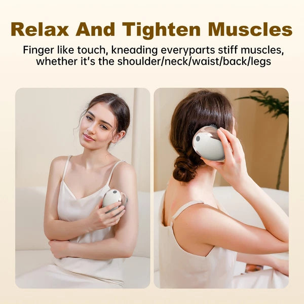 Electric Head Massager Scalp Waterproof 4 Heads 96 Nodes for Hair Stress Relax