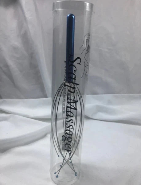 Head & Scalp Massager - New Metallic Blue Head Scratcher Relaxer Massager