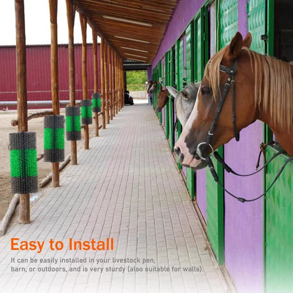 Livestock Scratch Brushes, Horse Scratcher Full Massage Brush Kit for Relievi...