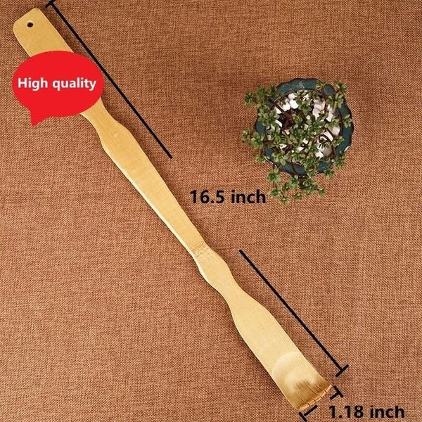 2Pcs Wooden Bamboo Back Scratcher Long Handle Itch Relief Finger-Like Scratchers