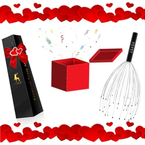 36 Fingers Head Massager Scalp Massager Head Scratcher for Scalp Body Black