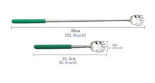 4Pack Extendable Bear Claw Telescoping Back Scratcher Metal Retractable Massager