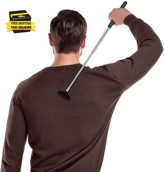 6 Pack Extendable Back Scratcher - Portable Telescoping Metal Back Scratchers/Ha