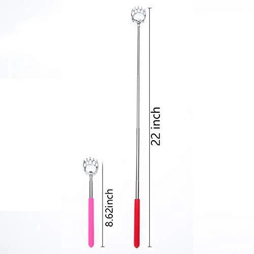 4Pack Extendable Bear Claw Telescoping Back Scratcher Metal Retractable Massager